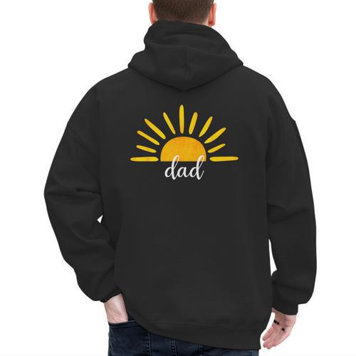 Dad Of The Birthday First Trip Around The Sun Birthday Men's Hoodie Back Print - Father's Day Fun