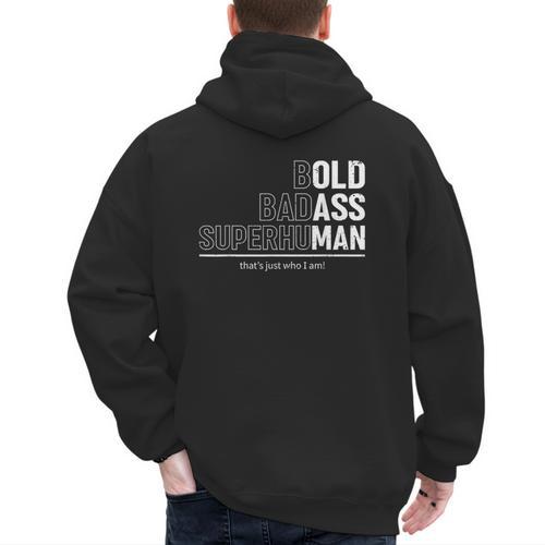 Dad Old Man Grandpa Gag Birthday Fathers Day Dad Men's Hoodie Back Print - Father's Day Fun