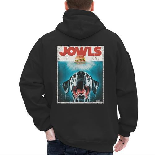 Dalmatian Jowls Cute Paws Spot Dog Mom Top Dog Dad Men's Hoodie Back Print - Father's Day Fun