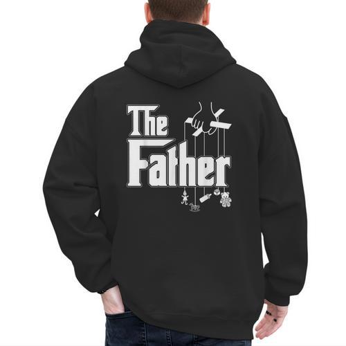 The Father New Daddy Expecting Baby T-Shirt Men's Hoodie Back Print - Father's Day Fun
