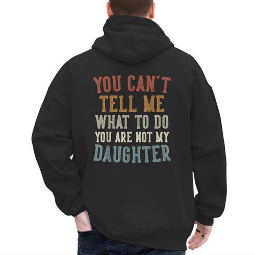 Father's Day Dad From Daughter Daddy Men's Hoodie Back Print - Father's Day Fun