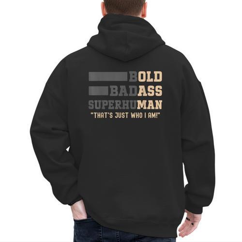 Fathers Day Old Man Retirement Tee Gag For Dad Men's Hoodie Back Print - Father's Day Fun