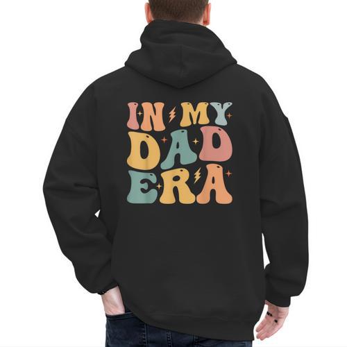 Groovy In My Dad Era Dad Father's Day Men's Hoodie Back Print - Father's Day Fun