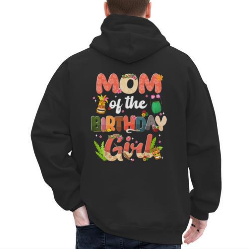 Mom And Dad Birthday Girl Matching Family Party Decorations Men's Hoodie Back Print - Father's Day Fun