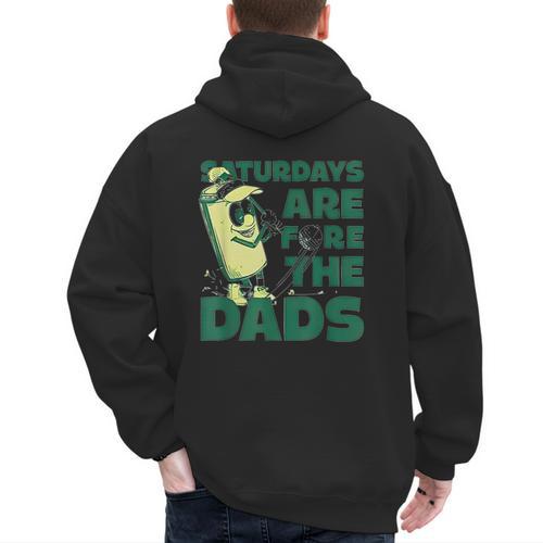 Saturdays Are Fore The Dads Golf Men's Hoodie Back Print - Father's Day Fun