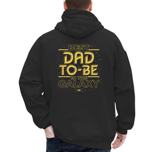 Star Wars Best Dad-To-Be In The Galaxy Birthday Father’s Day Men's Hoodie Back Print - Father's Day Fun