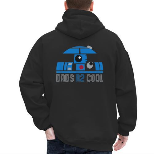 Star Wars Father's Day R2-D2 Dad's R 2 Cool Pun Men's Hoodie Back Print - Father's Day Fun