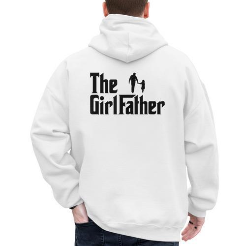 The Girl Father Dad Of Girls Daddy Daughter Men's Hoodie Back Print - Father's Day Fun