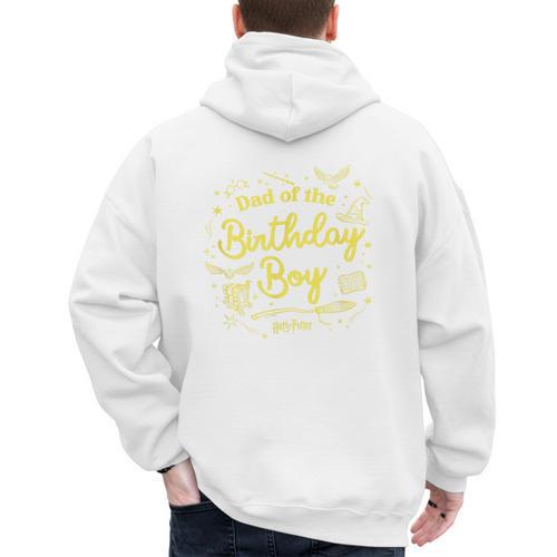 Harry Potter Dad Of The Birthday Boy Magical Things Logo Men's Hoodie Back Print - Father's Day Fun