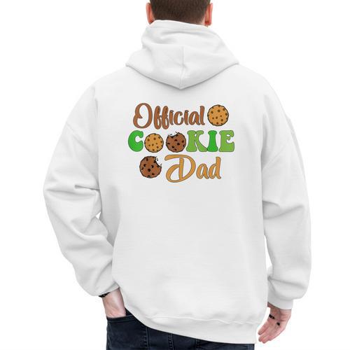 Official Cookie Dad Scout For Girls Cookie Dealer Men's Hoodie Back Print - Father's Day Fun