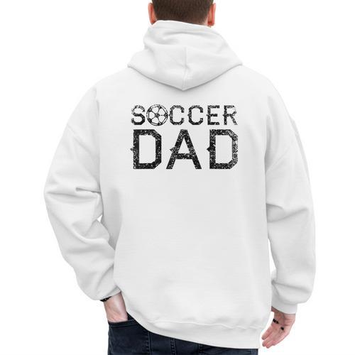 Soccer Dad Player Daddy Father Men's Hoodie Back Print - Father's Day Fun
