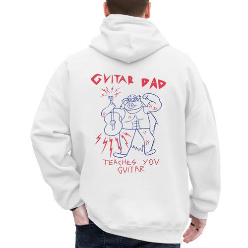 Steven Universe Guitar Dad Men's Hoodie Back Print - Father's Day Fun