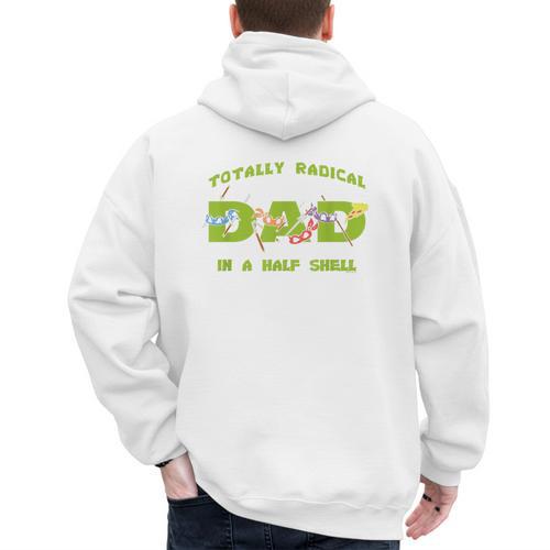 Teenage Mutant Ninja Turtles Dad Turtles Father's Day Men's Hoodie Back Print - Father's Day Fun