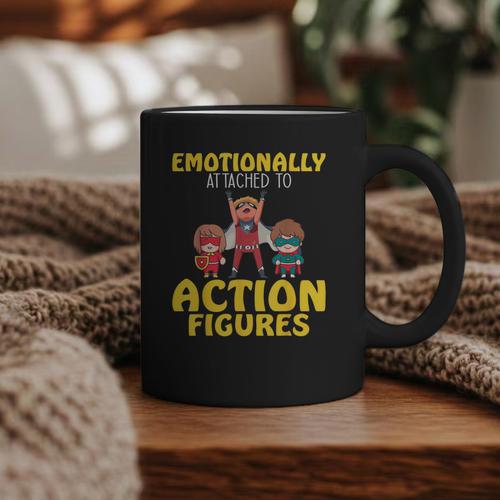 Action Figure Collector Comic Books Graphic Print Coffee Mug - Bookorys