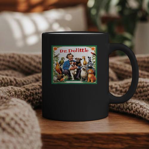 Animal Doctor & Communicator Dr Dolittle Children's Book Cover Graphic Print Coffee Mug - Bookorys UK
