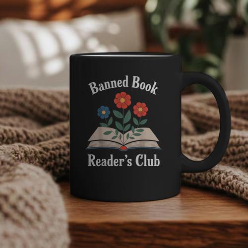 Banned Book Readers Club Graphic Print Coffee Mug - Bookorys DE