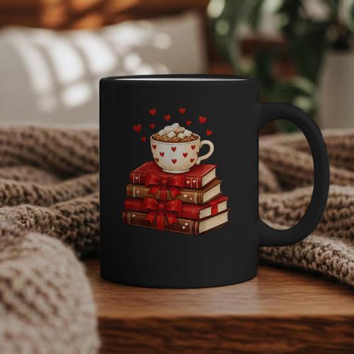 All Booked For Valentine’s Day Reading Teacher Graphic Print Coffee Mug - Bookorys AU