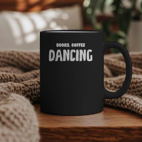 Books Coffee Dancing Graphic Print Coffee Mug - Bookorys UK