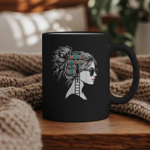 Bookworm Book Nerd Librarian Bookish Librarian Graphic Print Coffee Mug - Bookorys UK
