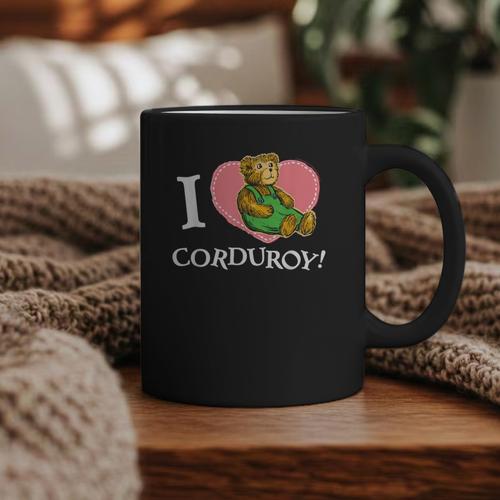 Corduroy I Heart Corduroy Teddy Bear Retro Children's Book Graphic Print Coffee Mug - Bookorys