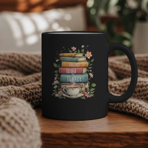 Fantasy Drama Tragedy Book Lover Subtle Watercolor Graphic Print Coffee Mug - Bookorys