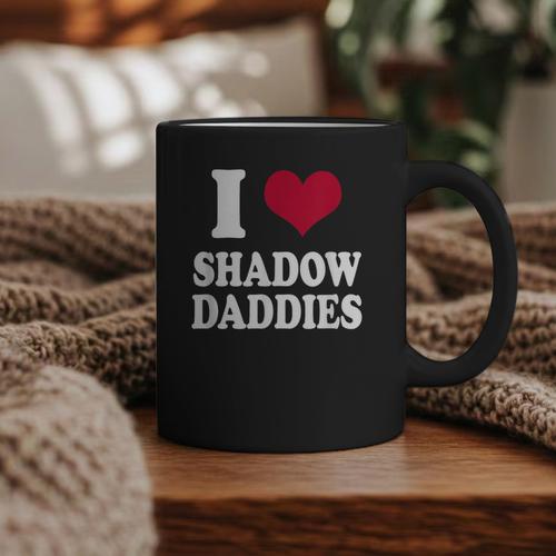 Fantasy Romantasy Book Lover I Love Heart Shadow Daddies Graphic Print Coffee Mug - Bookorys CA