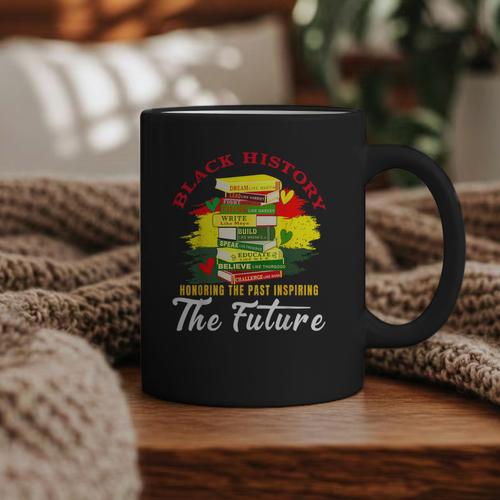 Inspired Book History Leaders Celebrate History Month Graphic Print Coffee Mug - Bookorys