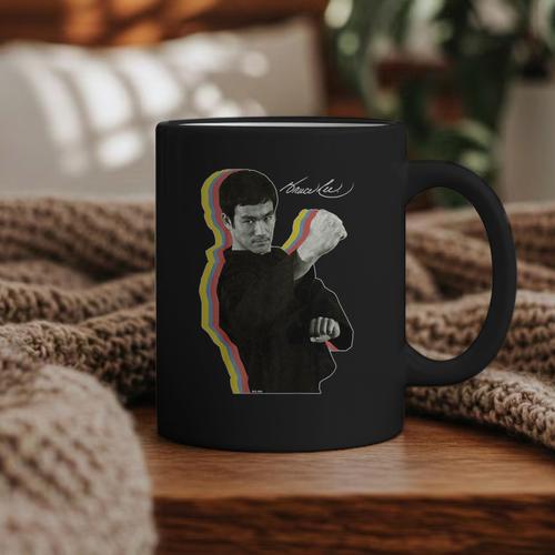 Kids Bruce Lee Photo From Fighting Method Book Kids Graphic Print Coffee Mug - Bookorys AU