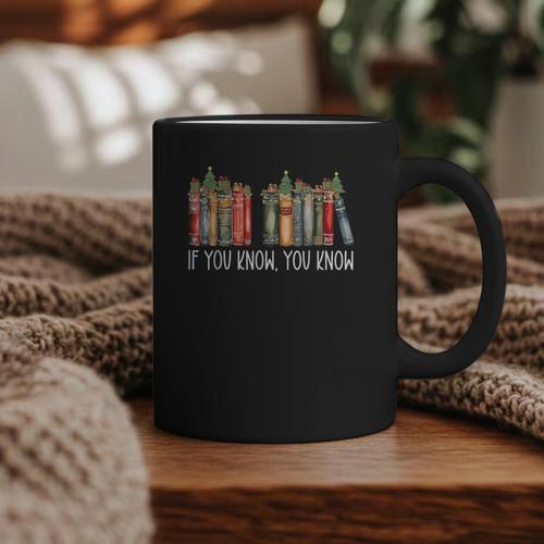 If You Know You Know 6 7 Reading Books Christmas 67 Meme Graphic Print Coffee Mug - Bookorys