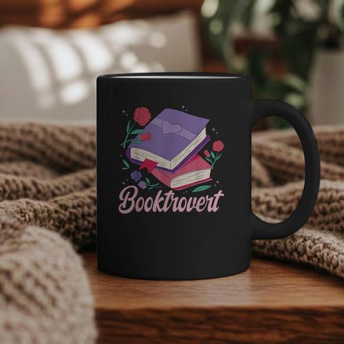 Literary Reading Book Introvert Booktrovert Reading Graphic Print Coffee Mug - Bookorys DE