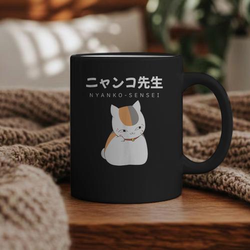 Madara Nyanko Sensei Natsume Yuujinchou Book Of Friends Cat Graphic Print Coffee Mug - Bookorys AU