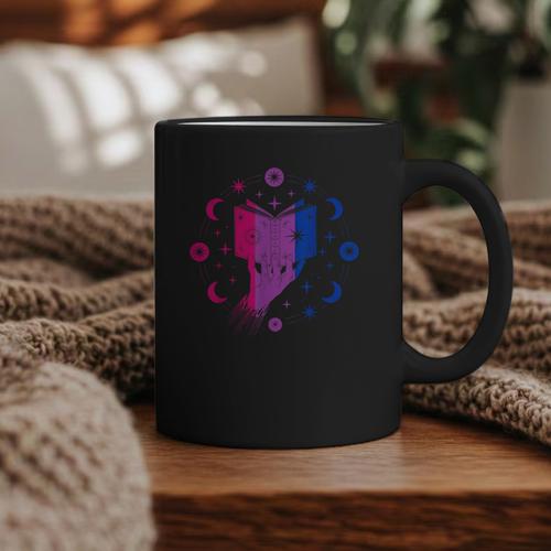 Magic Bi-Pride Book Of Cosmic Energy Graphic Print Coffee Mug - Bookorys UK