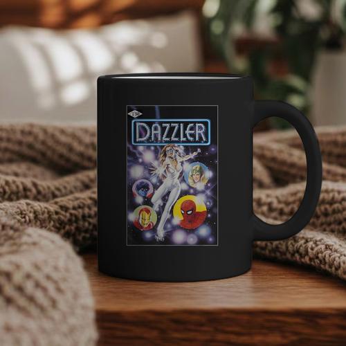 Marvel Universe Classic Dazzler Light Power Comic Book Cover Graphic Print Coffee Mug - Bookorys CA