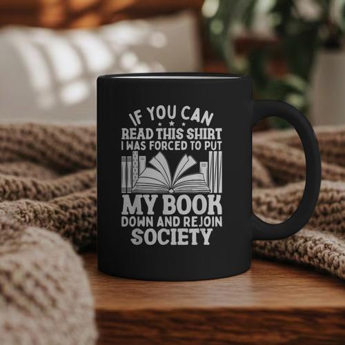 If You Can Read This For Book Lovers Reading Graphic Print Coffee Mug - Bookorys