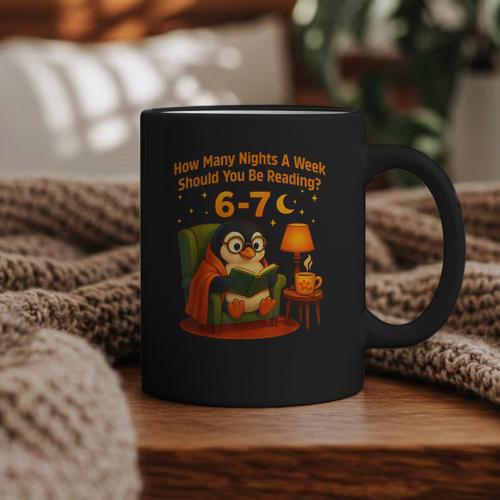 Reading 6 7 Six Seven Meme English Teacher Book Lover Graphic Print Coffee Mug - Bookorys