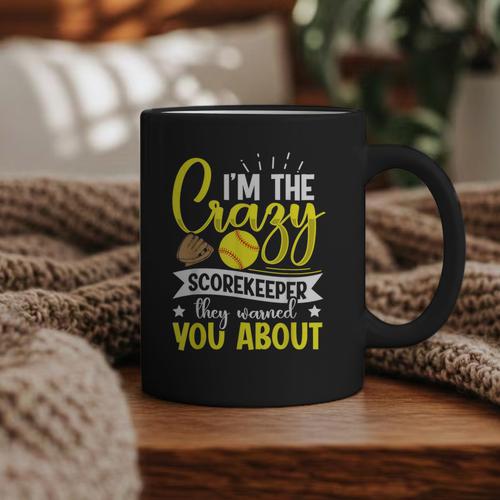 Softball Scorekeeper For a Score Book Keeper Graphic Print Coffee Mug - Bookorys UK