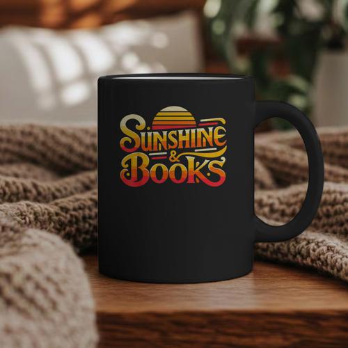 Sunshine & Books For Bookworm Summer Reading Graphic Print Coffee Mug - Bookorys DE