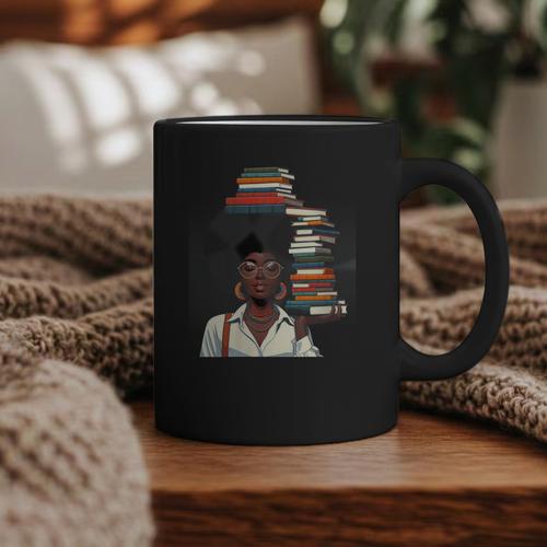 Women's Education Is Freedom Teacher Books Black History Month Graphic Print Coffee Mug - Bookorys