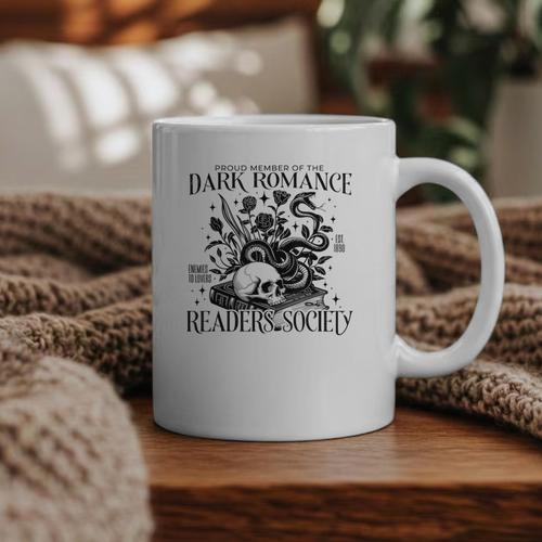 Dark Romance Books Lover Bookish Bookworm Gothic Aesthetic Graphic Print Coffee Mug - Bookorys UK