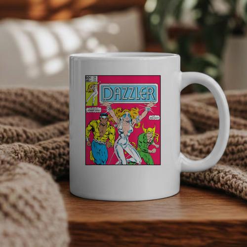 Marvel Universe Classic Dazzler Vintage Comic Book Cover Graphic Print Coffee Mug - Bookorys CA