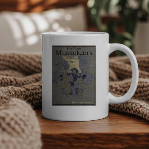 The Three Musketeers Book Cover Graphic Print Coffee Mug - Bookorys