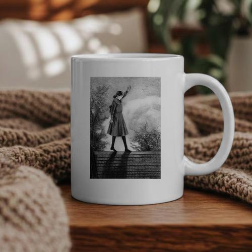 Vintage Anne Of Green Gables -Roof Scene From Book Premium Tri-Blend T-Shirt Graphic Print Coffee Mug - Bookorys CA