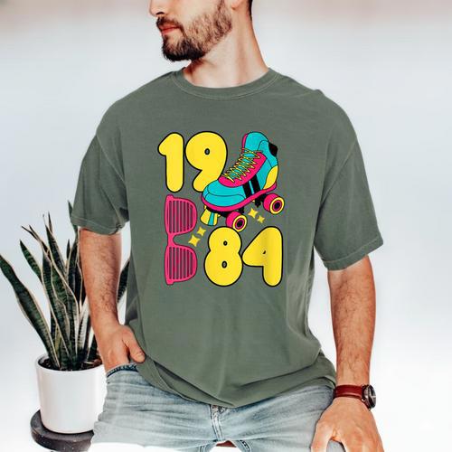 1984 Retro Raised In The 80s Old School Nostalgia Vibes Men's Comfort Colors T-Shirt - Figerry