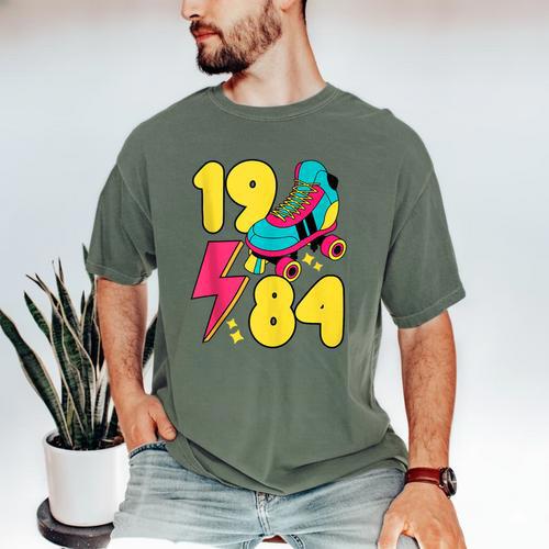 1984 Retro Raised In The 80s Old School Nostalgia Vibes Men's Comfort Colors T-Shirt - Figerry