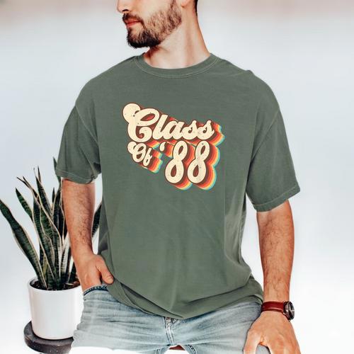 1988 Class Reunion Retro Class Of 88 High School Graduation Men's Comfort Colors T-Shirt - Best Gift Smart