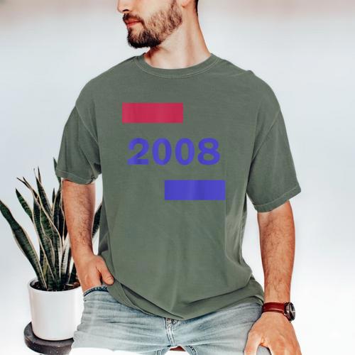 2008 Year Bold Statement Timeless Memory Birthday Men's Comfort Colors T-Shirt - Easessy