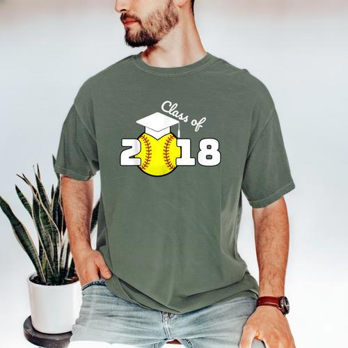 2018 Softball Senior Graduation Shirt For Girls Grad Men's Comfort Colors T-Shirt - Best Gift Smart