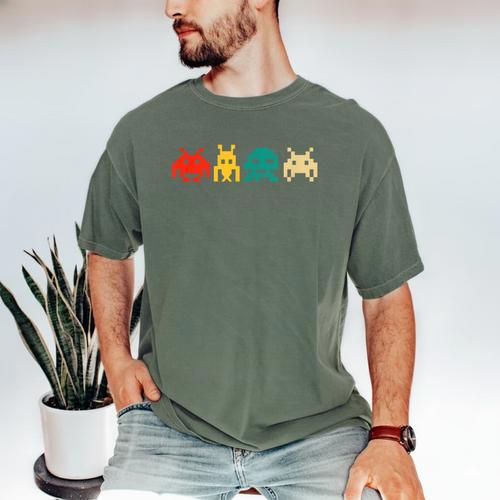 80s Video Game Nostalgia Retro Vintage Arcade Novelty Men's Comfort Colors T-Shirt - Figerry