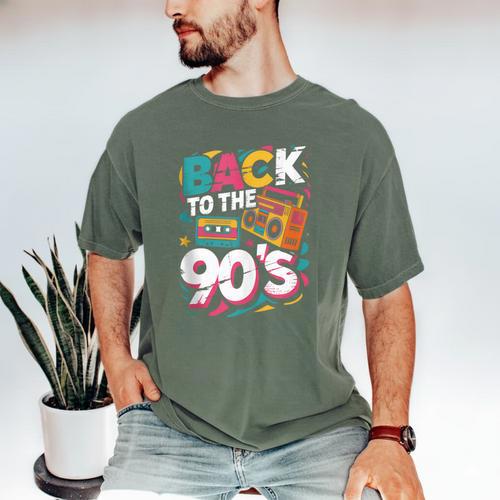 90's Nineties Nostalgia Costume Party Back To The 90s Men's Comfort Colors T-Shirt - Figerry