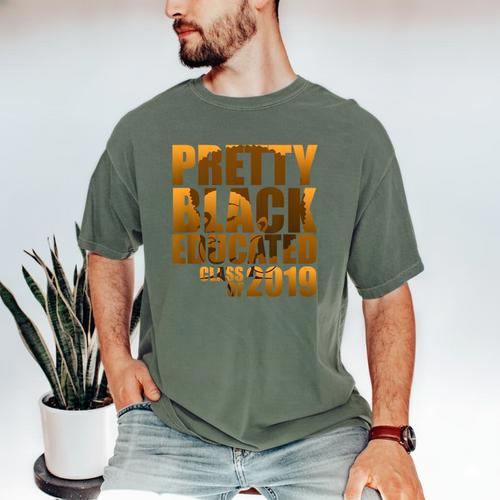 African American Girl Graduation Shirt Senior 2019 Men's Comfort Colors T-Shirt - Best Gift Smart